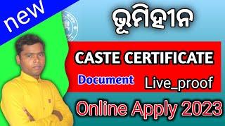 How to apply Caste certificate Without patta!!ଭୂମିହୀନ ଜାତି ପ୍ରମାଣ ପତ୍ର!! technicalgulsan,e district