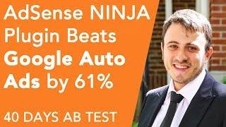 AdSense Ninja vs. Google Auto Ads [61% Boost in Revenue] 40 Day Experiment