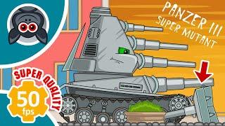 Creation. Zombie virus. Day 6. Cartoons About Tanks