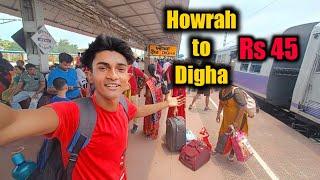 Howrah to Digha by Local Train  Journey | Only 45 rupee digha Local