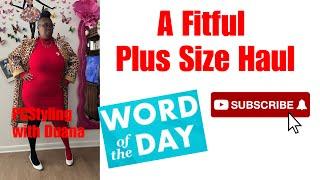 Thrifted plus size haul #wordoftheday #foryou #fashion #thrifted #plussizefashion #subscribe