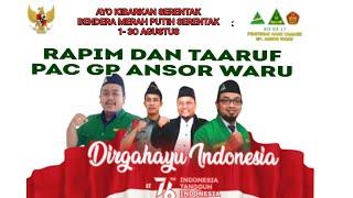 PAC GP Ansor Waru holds the 76th Independence Day of the Republic of Indonesia and also organizes