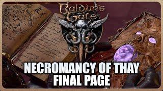 Baldur's Gate 3 - How to Open the Final Page Necromancy of Thay Full Guide