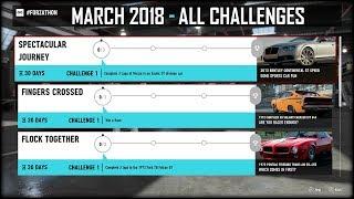 #Forzathon March 2018 - All NEW Car Rewards + Challenges - Forza Motorsport 7 Forzathon Challenges