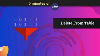 Delete Record From The Table - PHP OOP - In 5 Minutes