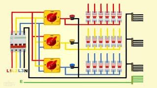 3 phase manual changeover selector switch connection