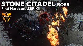 Stone Citadel Boss — Doryani — First HCSSF kill in Path of Exile 2