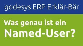 ERP Erklär-Bär: Was ist ein Named-User? - Das godesys ERP-Lexikon