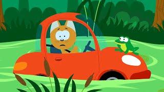 Котенок и волшебный гараж  – Приключения в болоте – Мультфильм для детей про машинки