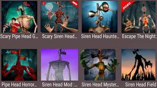 Scary Pipe Head Games,Scary Siren Head,Siren Head Haunted,Escape The Night,Pipe Head Horror,....