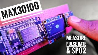 Heart rate monitor project | Measure Pulse rate & spo2 with max 30100 & esp8266 and Arduino