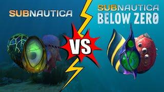 Which Eggs desingns is more beautiful? (Subnautica VS Subnautica Below Zero Eggs)