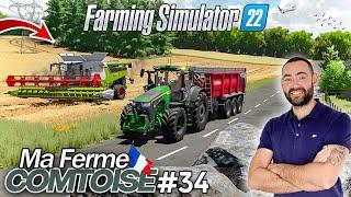 ON ATTAQUE LA MOISSON À LA FERME !!!  (fin de vidéo de nuit !) - Ma Ferme Comtoise #34