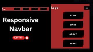 How to Create Responsive Navigation Bar using HTML and CSS#responsivedesign #viralvideo#navbar