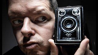 Agfa Synchro Box REVIEW and SHOOT - early 1950s vintage box camera taking HUGE 6x9 frames