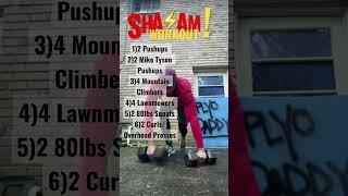 The AMAZING SHAZAM️Workout!#shorts #short #shortvideo #workout #shazam