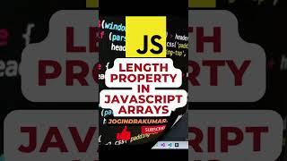 LENGTH OF AN ARRAY IN JAVASCRIPT #javascript #array #length #shorts