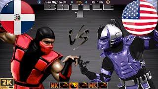 Ultimate Mortal Kombat 3 -  Juan Nightwolf  VS Rainmk FT 5