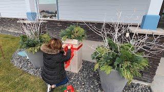 Spreading Some Holiday Cheer with a Few Simple Winter Containers!  // Garden Answer