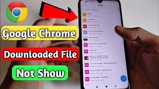 Downloaded File Not Showing In Gallary Problem | How To Solve Google Chrome Problem .