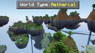 I Made Custom Floating Islands in Minecraft!