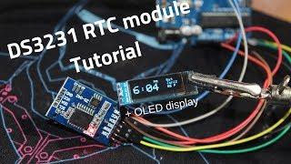 How to simply use DS3231 RTC module with Arduino + OLED display