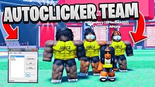 WE USED AUTO CLICKERS TO BECOME THE FASTEST TEAM IN ROBLOX TRACK AND FIELD INFINITE