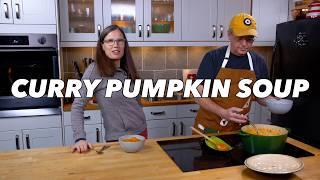 The Ultimate Fall Curry Pumpkin Soup with Chickpeas—Simple & Delicious