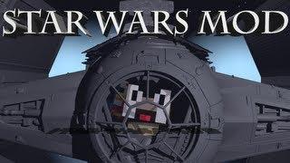 Star Wars Mod: Minecraft Star Wars Mod Showcase! Ships, Guns & Jedi!