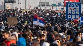 Thousands block roads in Serbia to protest mining project