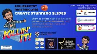 POWERPOINT MASTERCLASS - CREATE STUNNING SLIDES