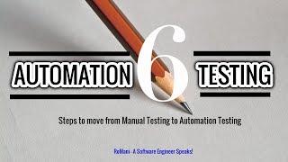 How To Move To Automation Testing