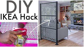 NEW Renter Friendly IKEA HACK! ROOM DIVIDERS USING THIS SIMPLE ITEM!