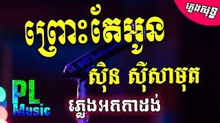 ព្រោះតែអូន ភ្លេងសុទ្ធ , Prous Tae Oun PlengSot Sin Sisamuth Cover | PunlorkMusic