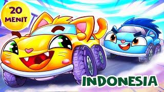 Lagu Balapan Mobil Mainan || + Lagu Anak-Anak Terbaik oleh Baby Zoo INDONESIA 