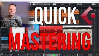 How to do a quick mastering in Cubase in a Home Studio