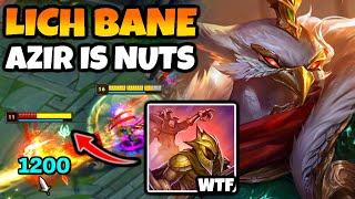 Lich Bane Azir is SO STRONG. 3 autos can kill almost anyone!