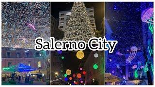 let’s Come With Me To Explore Salerno City | Night View At Salerno City Italy | Virtual Walk Tour