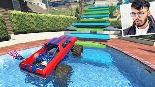 Big Monster Truck Parkour 827.826% People Drink Salt Water After This Race in GTA 5!