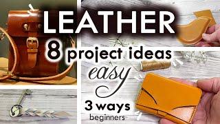 How To Start Leather Crafting - BEGINNERS LEATHER CRAFT - kit/minimal tools/laser