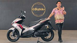 รีวิว Yamaha AEROX 155 New 2021 แบบละเอียด เชื่อมต่อมือถือดูและเก็บข้อมูล + เครื่องยนต์วาล์วแปรผัน