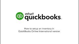 QuickBooks Tutorial: How to setup an inventory