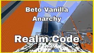 Minecraft Bedrock Realm Code for Beto Vanilla Anarchy Realm! (Like Bedrock 2b2t)