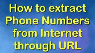 How to extract phone number from multiple websites?