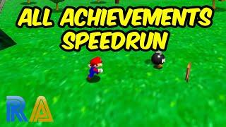 Super Mario 64 - All Retroachievements Speedrun by Bubzia (Full Video)