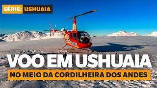 POUSAMOS EM UMA GELEIRA NO MEIO DOS ANDES! Sobrevoo de helicóptero na Cordilheira dos Andes