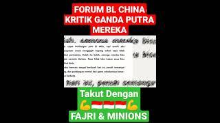 FORUM BL CHINA TAKUT DENGAN KEKUATAN FAJRI & MINIONS #short #shorts #badminton