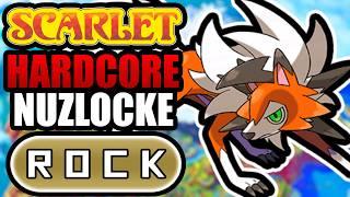 Pokémon Scarlet Hardcore Nuzlocke - Rock Types Only! (No items, No overleveling)