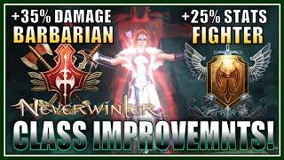 HUGE Damage Buffs to Barbarian! Stat Buffs to Fighter! Bard Songblade Rework Started! - Neverwinter