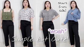 TOKOPEDIA HAUL CROP TOP BLOUSE NO HARAM HARAM MULAI DARI 60 RIBU AJA!!